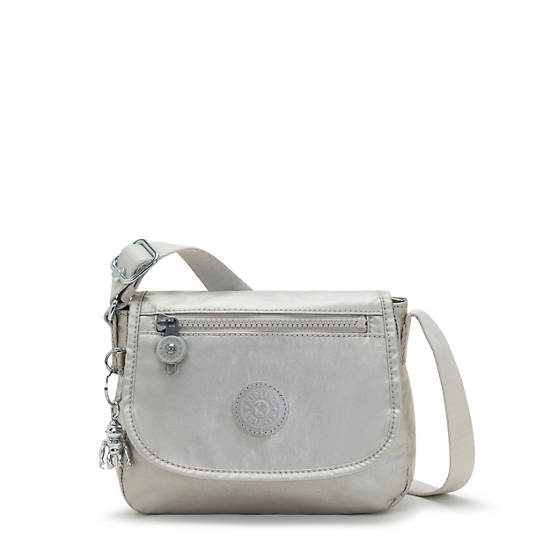 Kipling Sabian Metallic Crossbody Mini Väska Silver | SE 1865TC